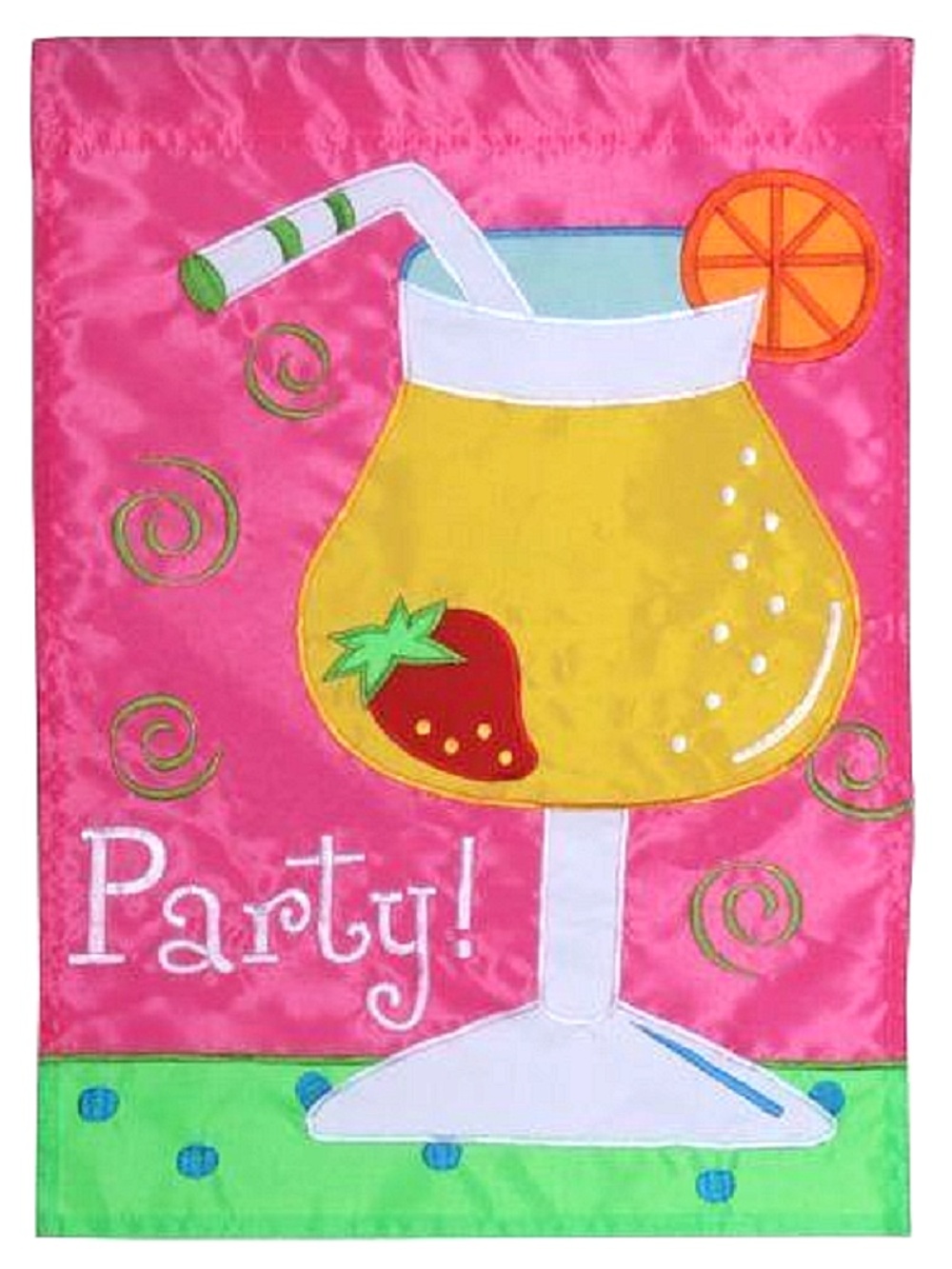 Garden Flag Tropical Cocktail Summer Party Drink Berry Small House Outdoor NEW